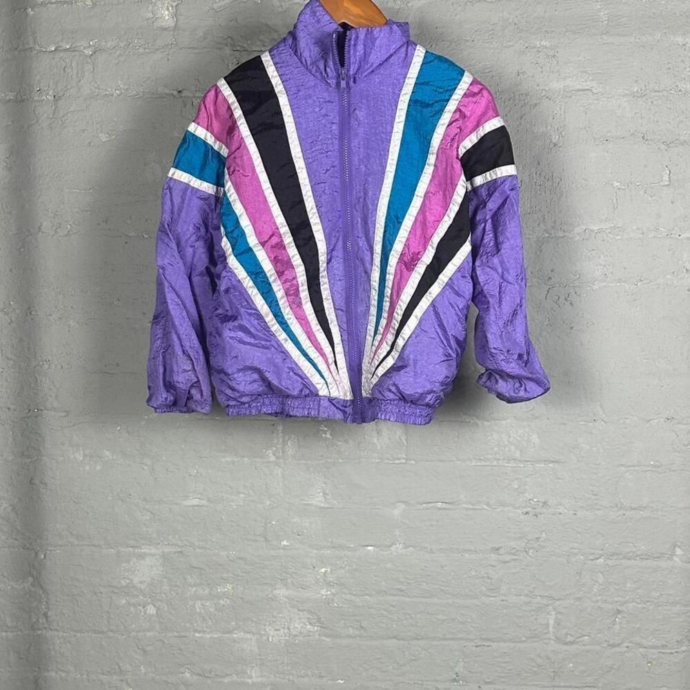 Vintage Purple and Pink Varsity Jacket